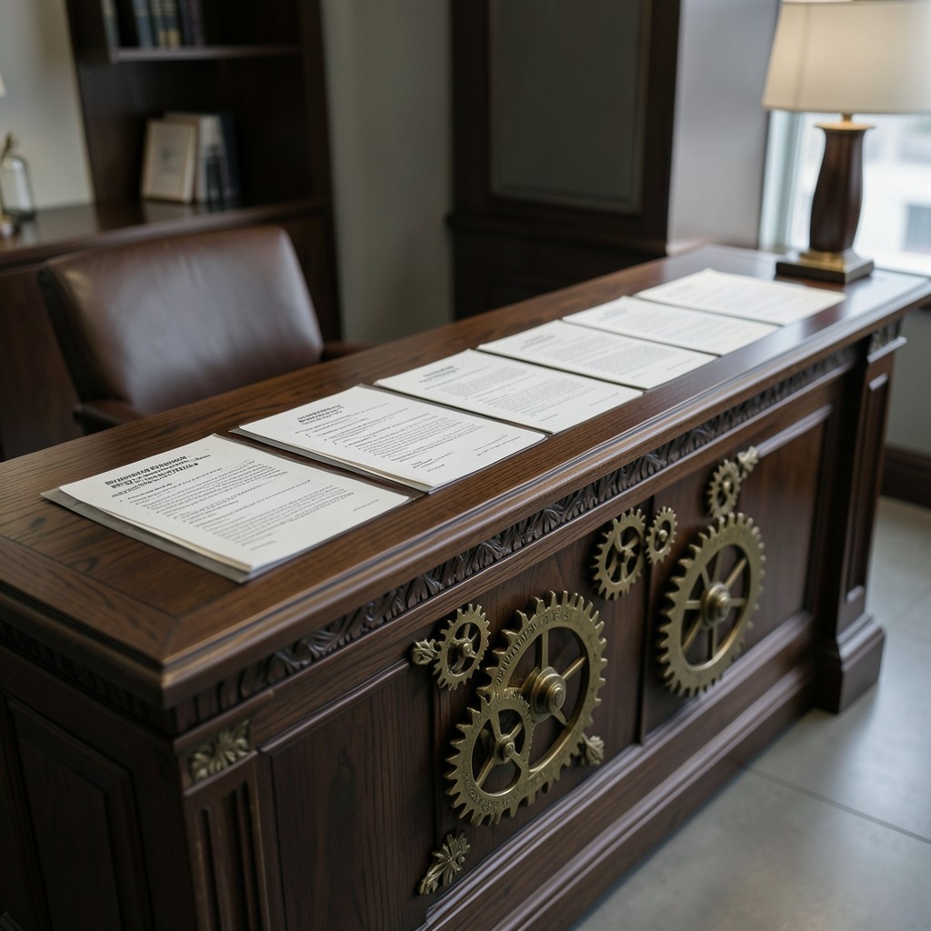 Secuencia de fases en expediente disciplinario laboral sobre mesa de consulta